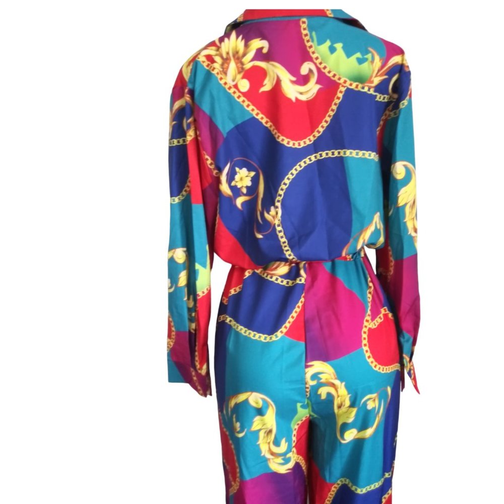 Colorful Wide-Leg Pants Jumpsuit***NEVER WORN*** - Picture 10 of 12